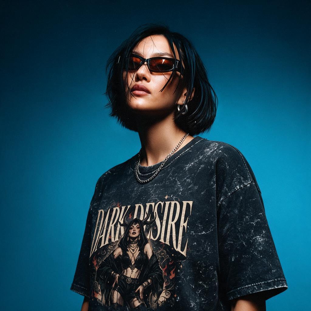 Acid Washed "DARK DESIRE" tshirt